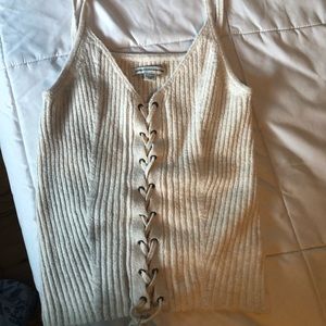 Cream American Eagle tank top